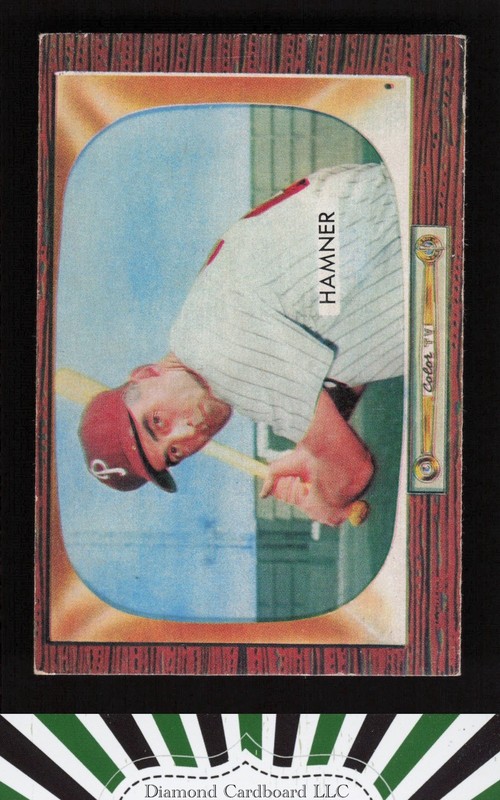 1955 Bowman #112 Granny Hamner VGEX+, front