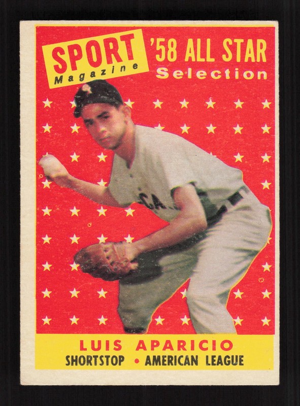 1958 Topps #483 Luis Aparicio VGEX f, front
