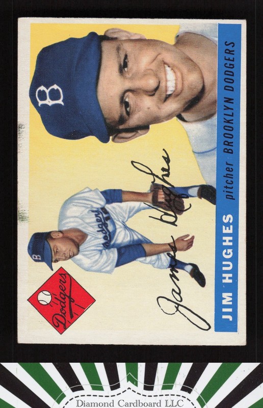 1955 Topps #51 Jim Hughes VGEX h, front