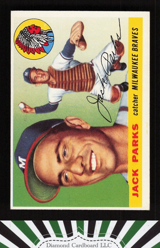 1955 Topps #23 Jack Parks EX h, front