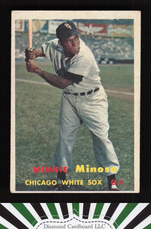 1957 Topps #138 Minnie Minoso VGEX c, front