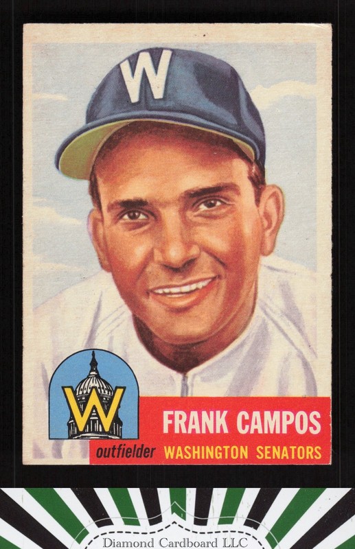 1953 Topps #51 Frank Campos VGEX i, front