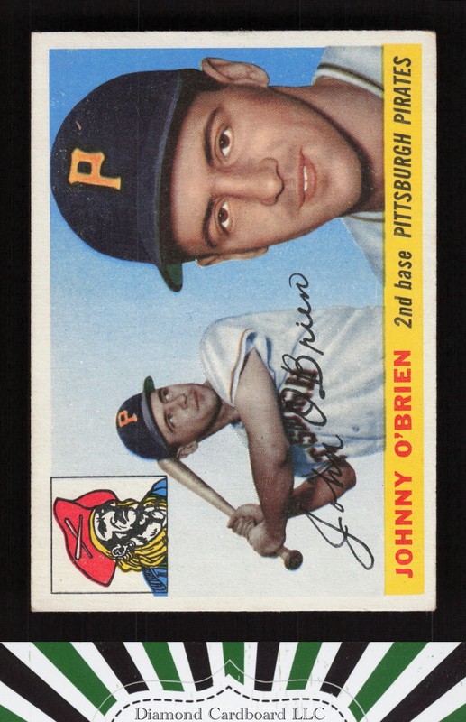 1955 Topps #135 Johnny O'Brien VGEX [CENTERED] k, front