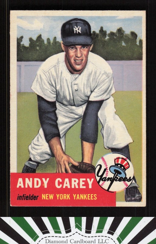 1953 Topps #188 Andy Carey EX e, front