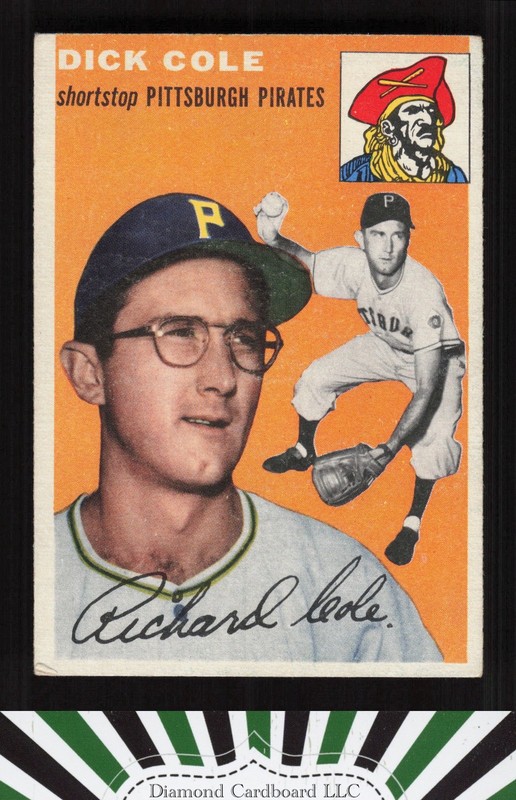 1954 Topps #84 Dick Cole VGEX a, front