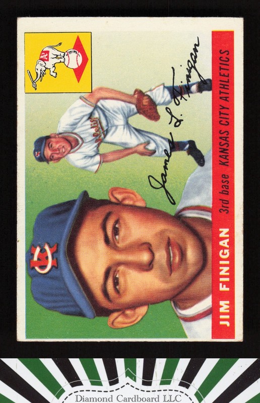 1955 Topps #14 Jim Finigan VGEX k, front