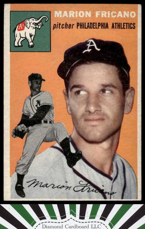 1954 Topps #124 Marion Fricano VG (MK) g, front