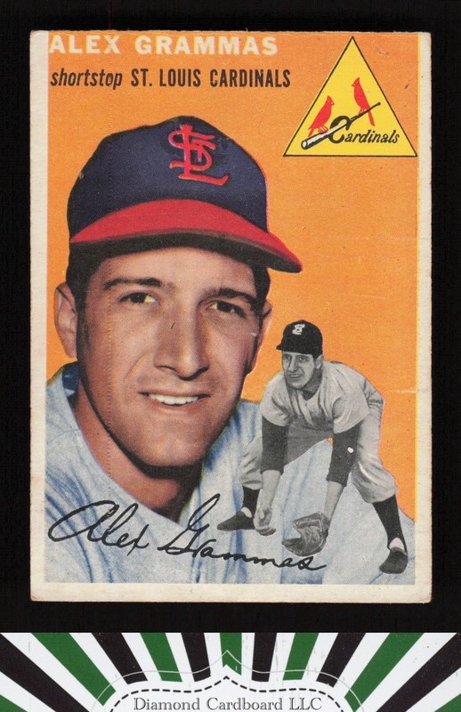 1954 Topps #151 Alex Grammas VG a, front