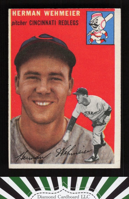 1954 Topps #162 Herman Wehmeier VGEX j, front