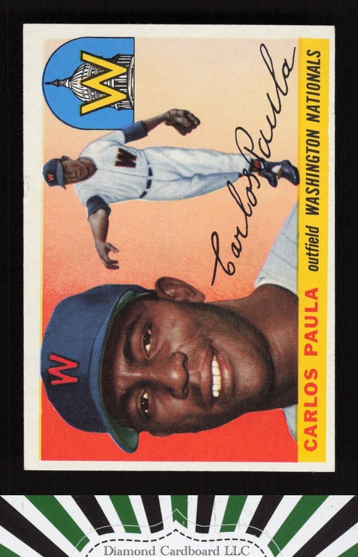1955 Topps #97 Carlos Paula VGEX c, front