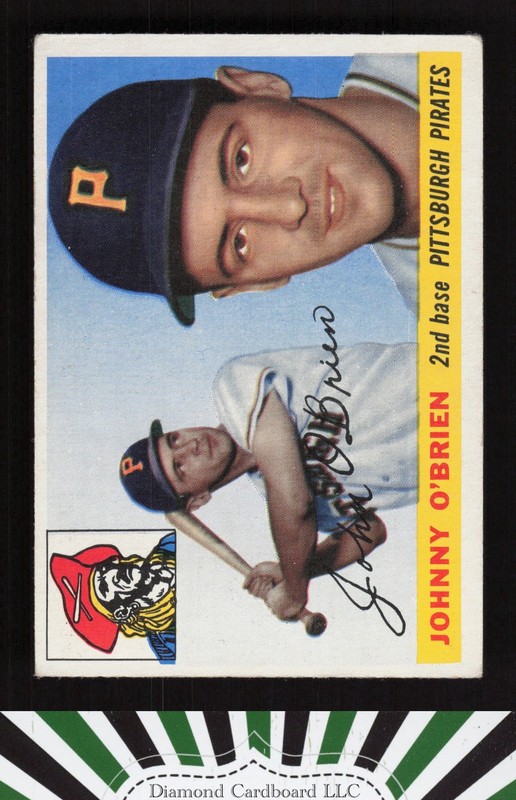 1955 Topps #135 Johnny O'Brien VGEX e, front