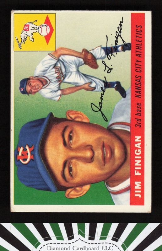 1955 Topps #14 Jim Finigan VGEX g, front
