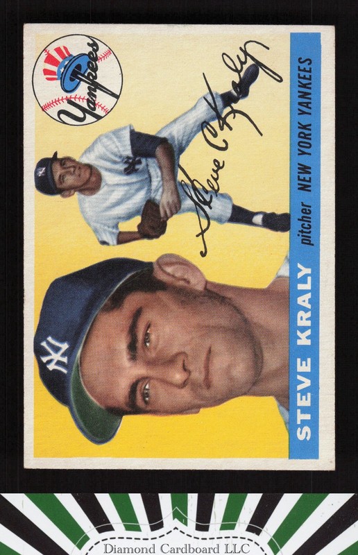 1955 Topps #139 Steve Kraly VG+ g, front