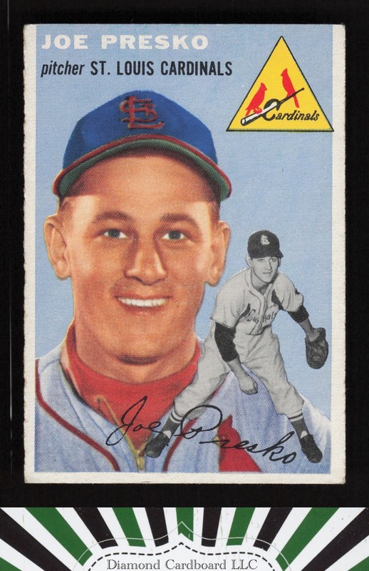 1954 Topps #135 Joe Presko VGEX+ b, front