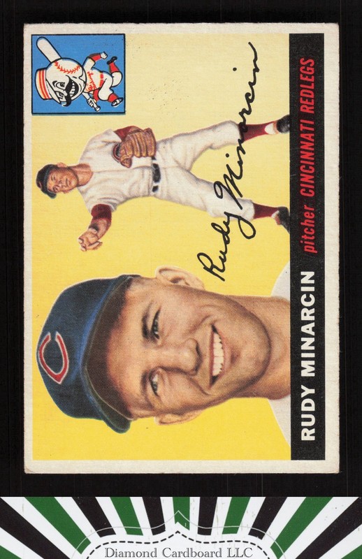 1955 Topps #174 Rudy Minarcin VGEX i, front