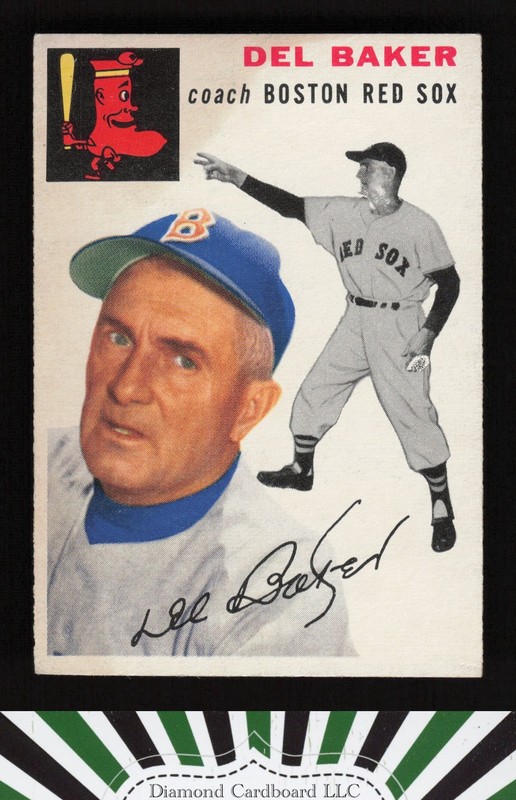 1954 Topps #133 Del Baker VGEX (ST) a, front