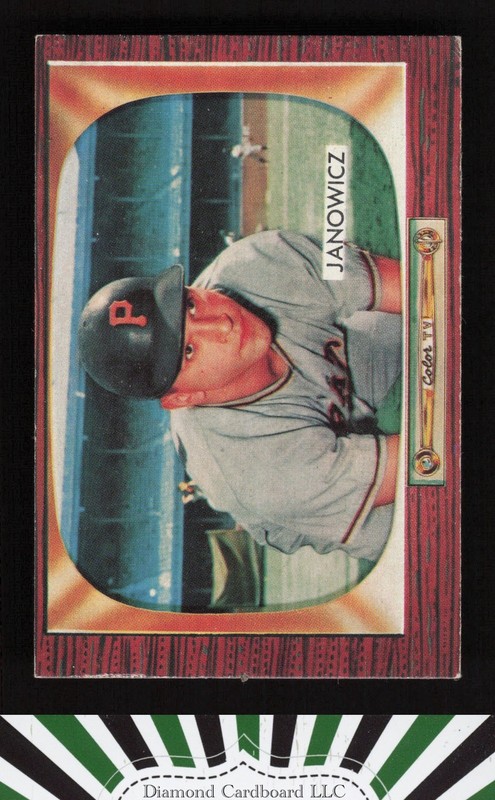 1955 Bowman #114 Vic Janowicz EX, front