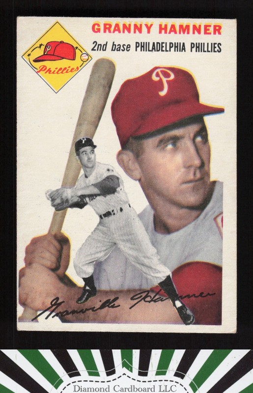 1954 Topps #24 Granny Hamner VGEX e, front