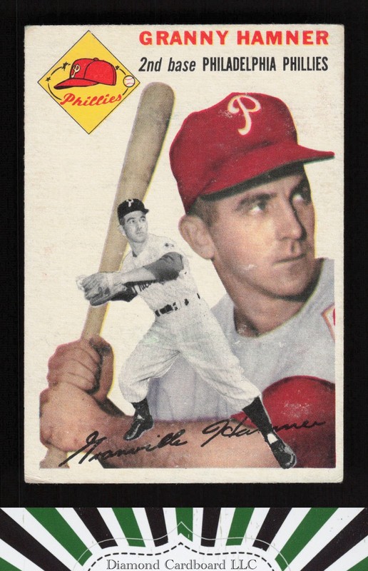 1954 Topps #24 Granny Hamner VG+ i, front