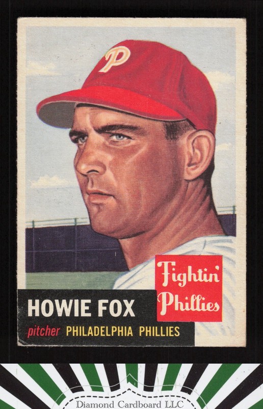 1953 Topps #22 Howie Fox VGEX [NICELY CENTERED] f, front