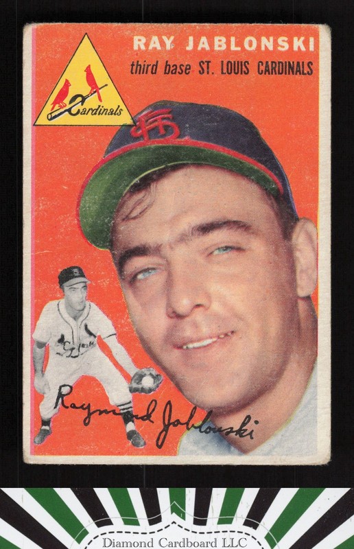 1954 Topps #26 Ray Jablonski GD e, front
