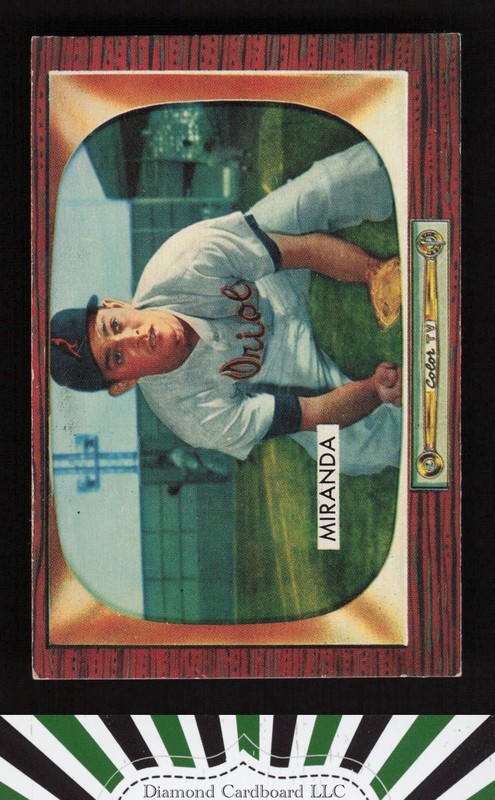 1955 Bowman #79 Willy Miranda VGEX, front