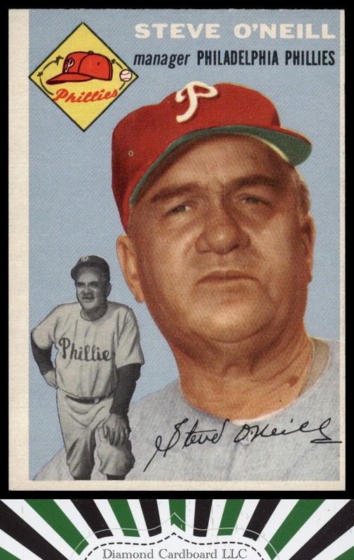1954 Topps #127 Steve O'Neill EX+ n, front