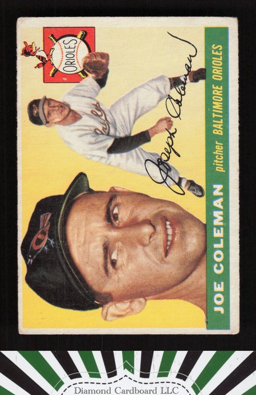 1955 Topps #162 Joe Coleman VGEX j, front