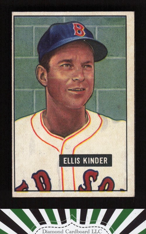1951 Bowman #128 Ellis Kinder VGEX, front