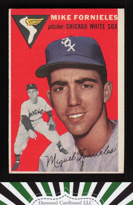 1954 Topps #154 Mike Fornieles VG j, front