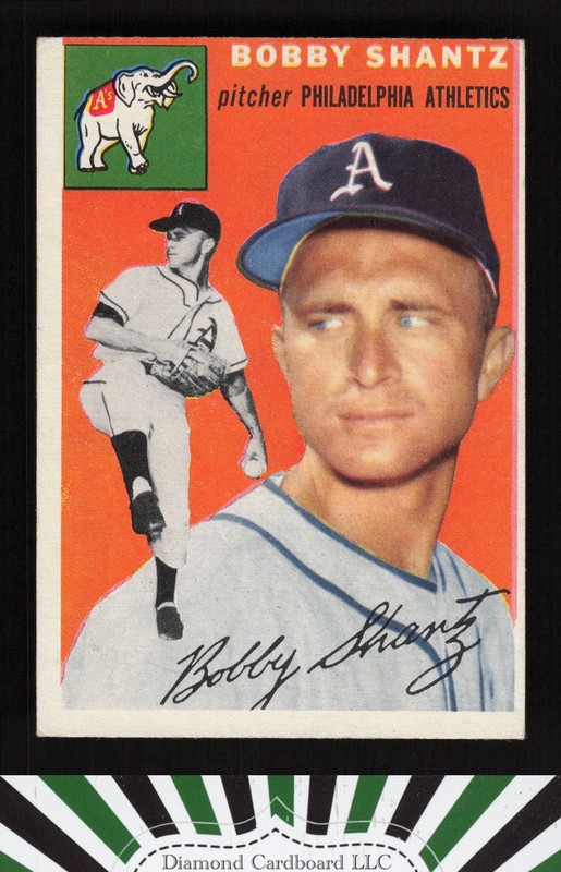 1954 Topps #21 Bobby Shantz VGEX c, front