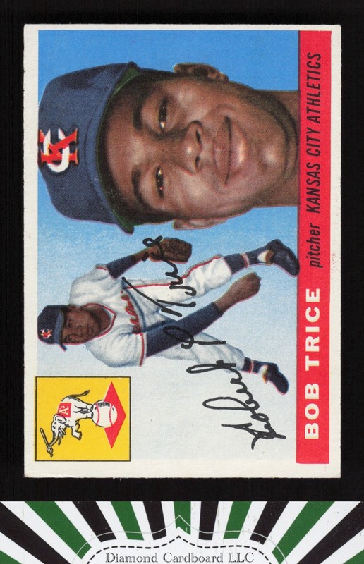 1955 Topps #132 Bob Trice VGEX+ d, front