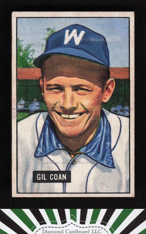 1951 Bowman #18 Gil Coan VGEX, front