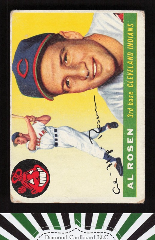 1955 Topps #70 Al Rosen GD b, front