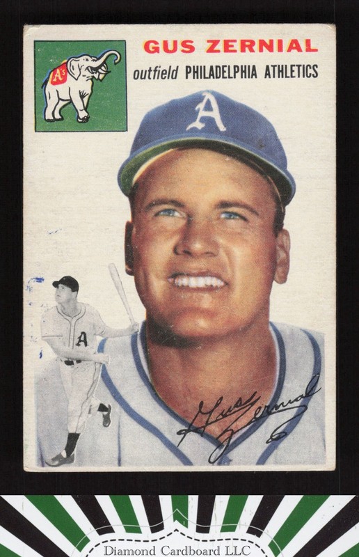 1954 Topps #2 Gus Zernial VG m, front