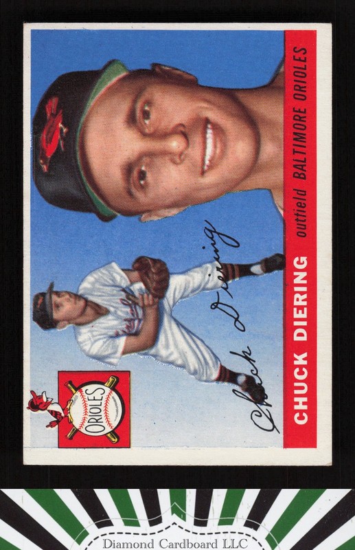 1955 Topps #105 Chuck Diering EX l, front