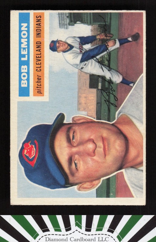 1956 Topps #255 Bob Lemon VGEX h, front