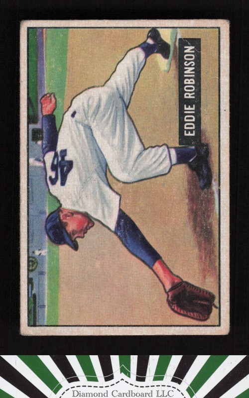 1951 Bowman #88 Eddie Robinson VG, front