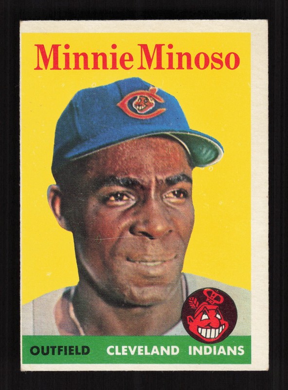 1958 Topps #295 Minnie Minoso VGEX f, front