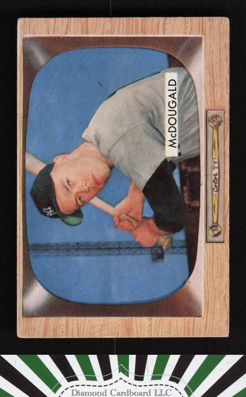 1955 Bowman #9 Gil McDougald VGEX+, front