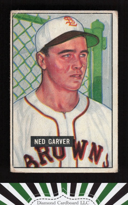 1951 Bowman #172 Ned Garver VG, front