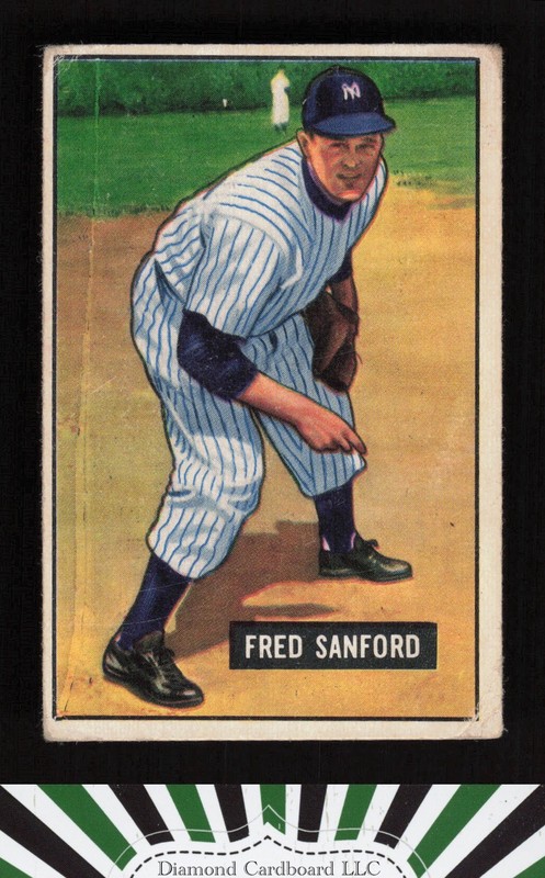 1951 Bowman #145 Fred Sanford GD, front