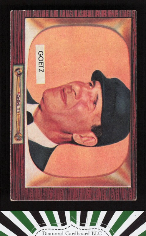 1955 Bowman #311 Lawrence J. Goetz VGEX+, front