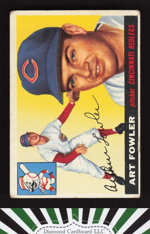 1955 Topps #3 Art Fowler GD s, front
