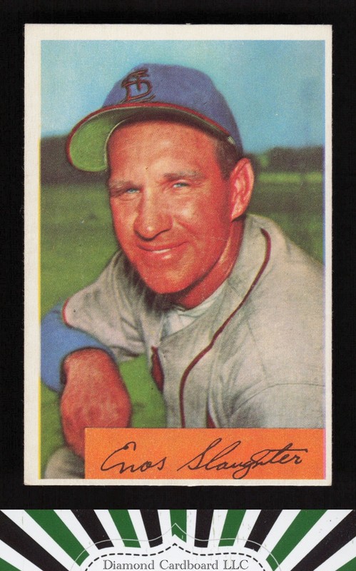 1954 Bowman #62 Enos Slaughter EX a, front