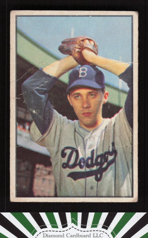 1953 Bowman Color #14 Billy Loes PR a, front