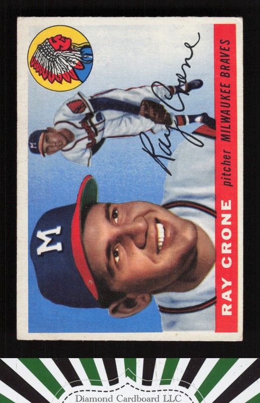 1955 Topps #149 Ray Crone VG+ b, front