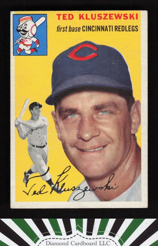 1954 Topps #7 Ted Kluszewski VGEX+ k, front