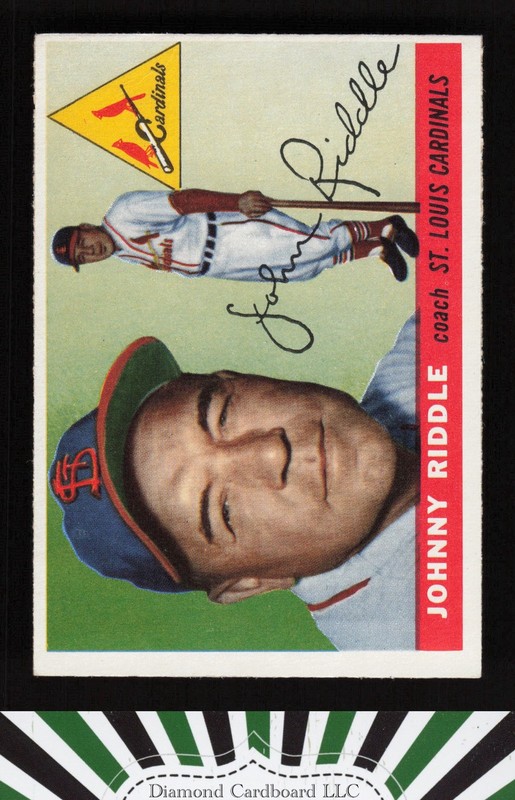 1955 Topps #98 Johnny Riddle VG g, front