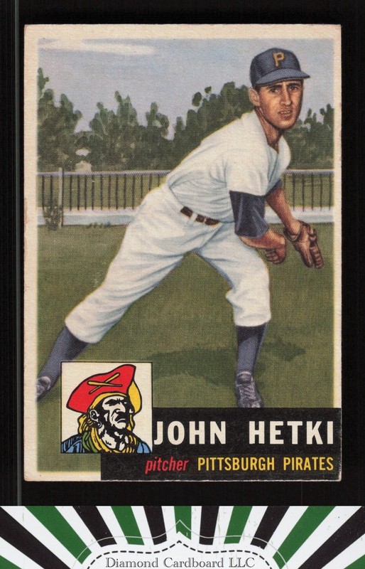 1953 Topps #235 John Hetki VG f, front